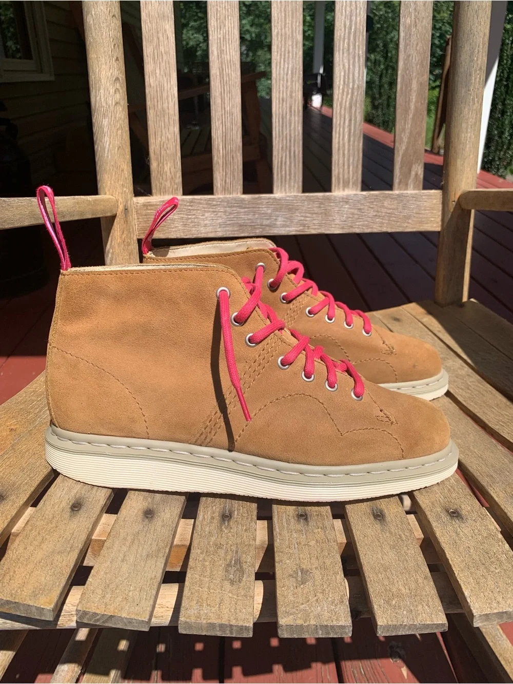 Dr. Martens Philip Suede Leather 7 Eyelet Monkey Boots